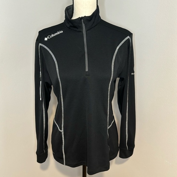 Columbia Tops - Columbia Golf Women’s Black 1/4 Zip Pullover Athletic Top Sz M